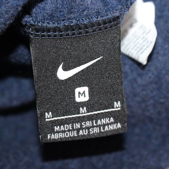 Nike Yoga - Women’s Brushed Fleece Long Sleeve Funnel Top in Blue, size Medium - Picture 2 of 9